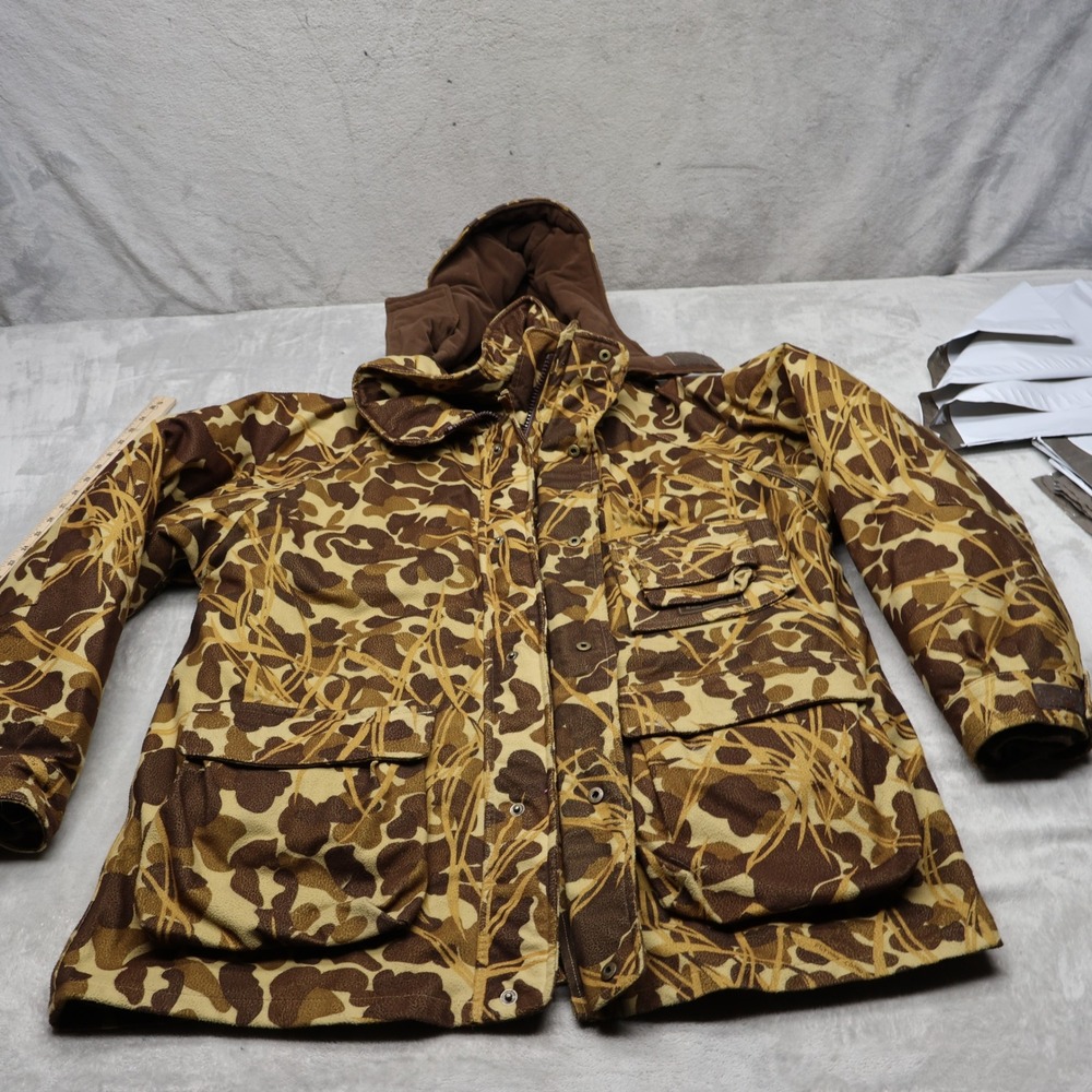 Gamehide Jacket Men Large Flyway Camo Insulated Hunting Removable Liner 3in1 VTG